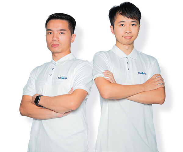 2 employees wearing Kinbake uniform