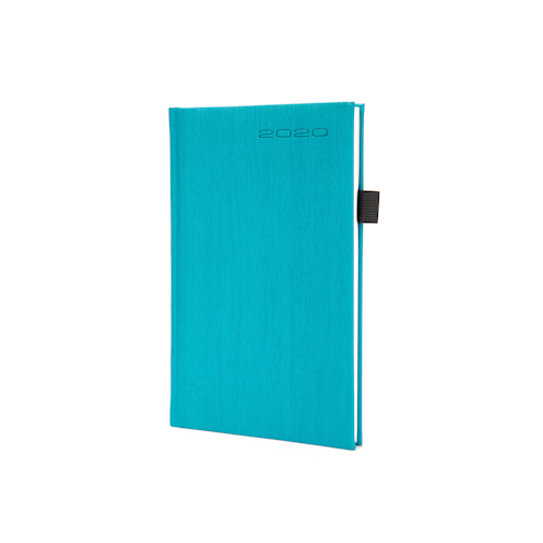 casebound hardcover notebook with pen holder front