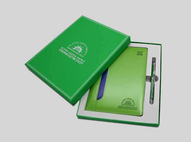 custom notebook with pen gift set 1