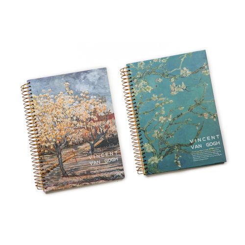 custom printed spiral notebooks in different design