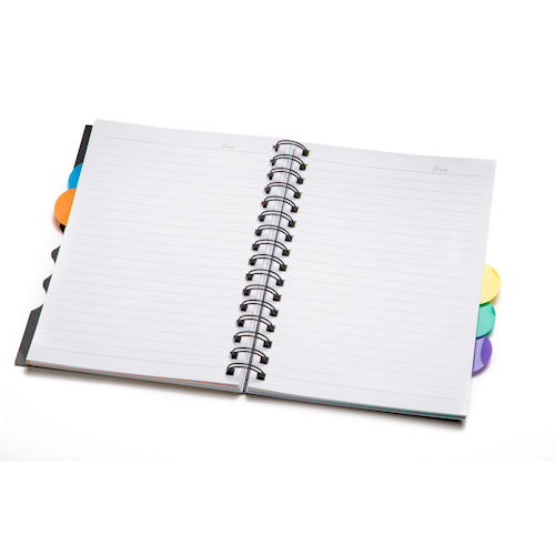 custom spiral notebooks open