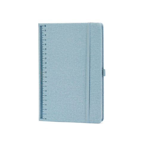 hardcover notebook ruled with elastic band and pen holder front