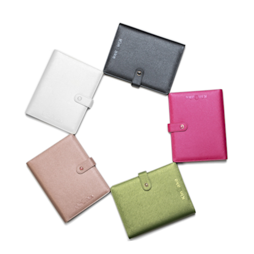 personalized refillable notebooks in different colors