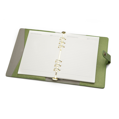 personalized refillable planner open